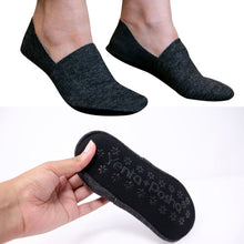 Load image into Gallery viewer, No Show Cushion Lounge Socks with Grippers