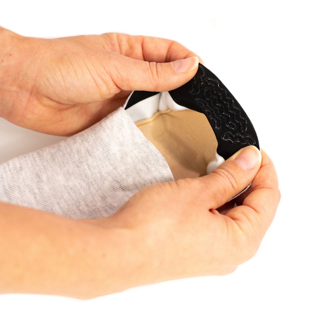 No Show Cushion Lounge Socks with Grippers