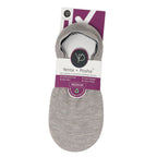 No Show Cushion Lounge Socks with Grippers