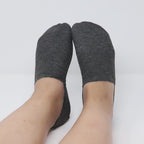Holiday No Show Cushion Lounge Socks with Grippers