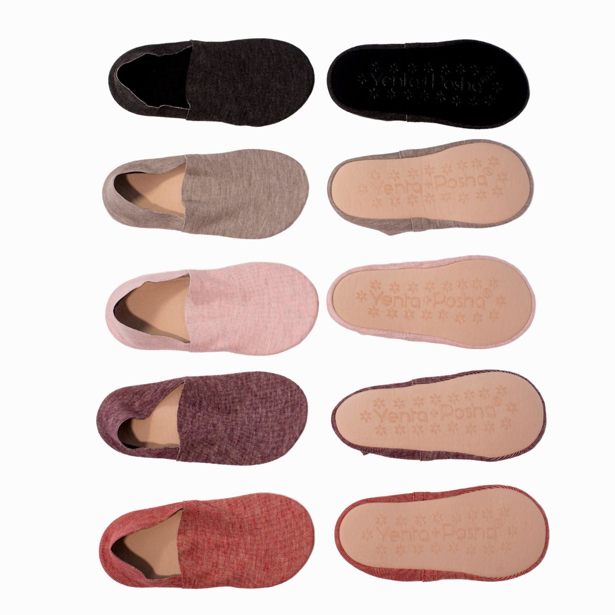 No Show Cushion Lounge Socks with Grippers