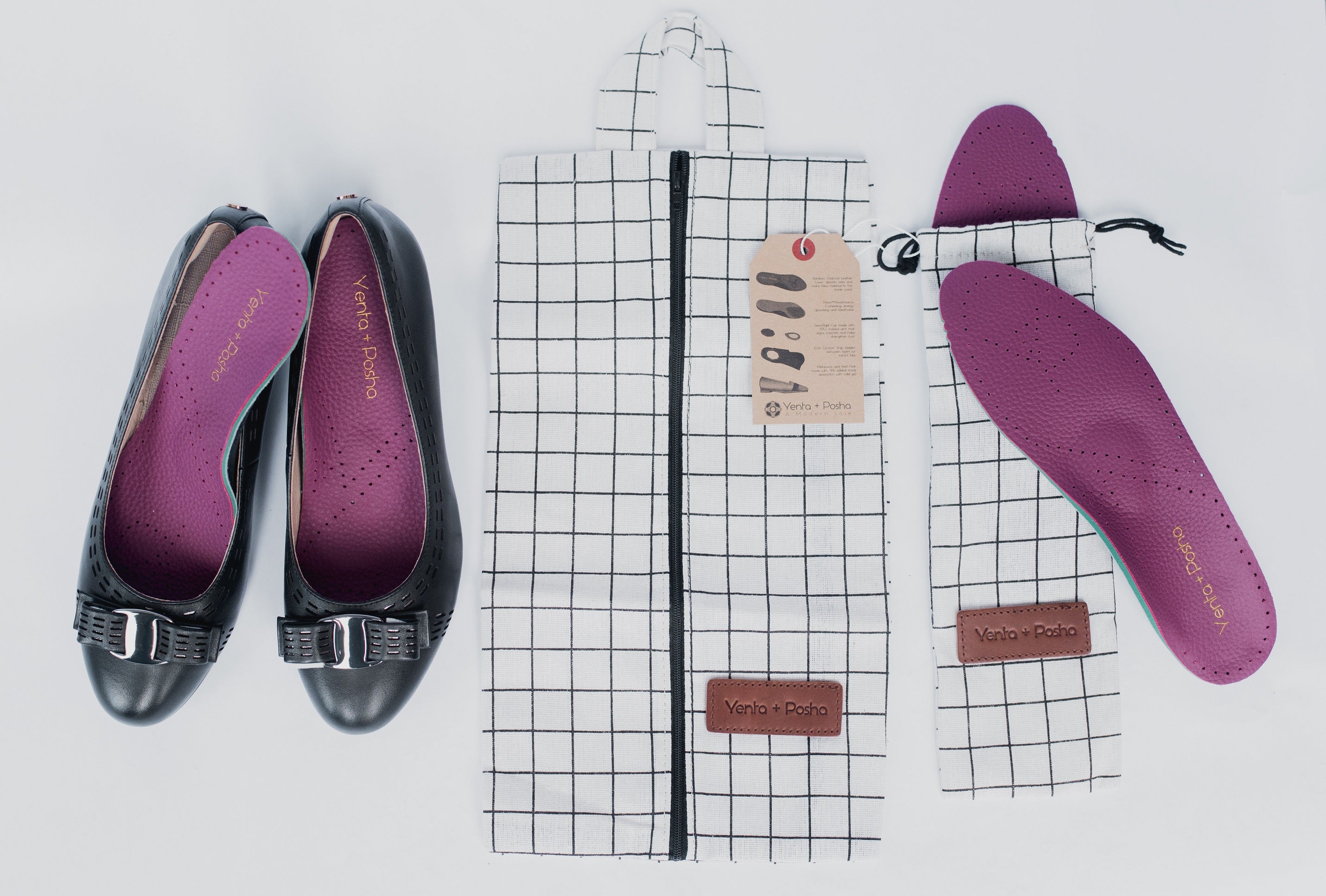 Modern Wedge with Cut Out Pattern and Bow - Yenta + Posha