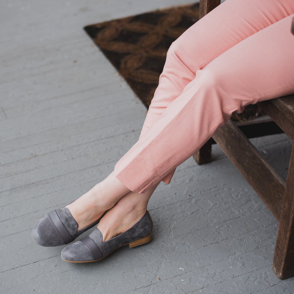 Flat Loafers with Contrast French Binding - Yenta + Posha
